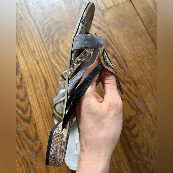 Miu Miu Snake Sandals - Picture 5 of 7